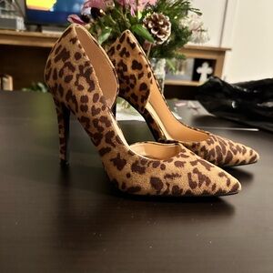 Leopard Print Stiletto Heels